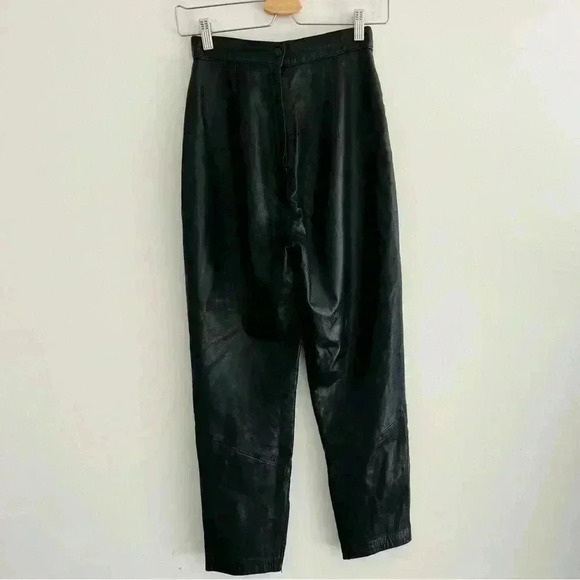 Vintage Danier Leather Pants High Waisted - Picture 8 of 12